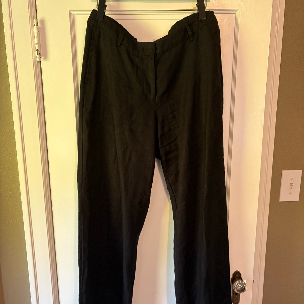 Banana Republic Everyday Wide-Leg Linen Pant size 12T